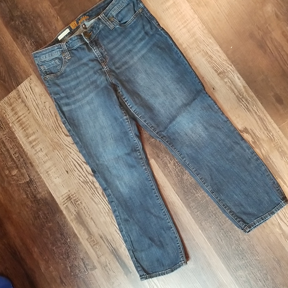 Kut From the Kloth "Bardot" crop skinny boyfriend, sz 8